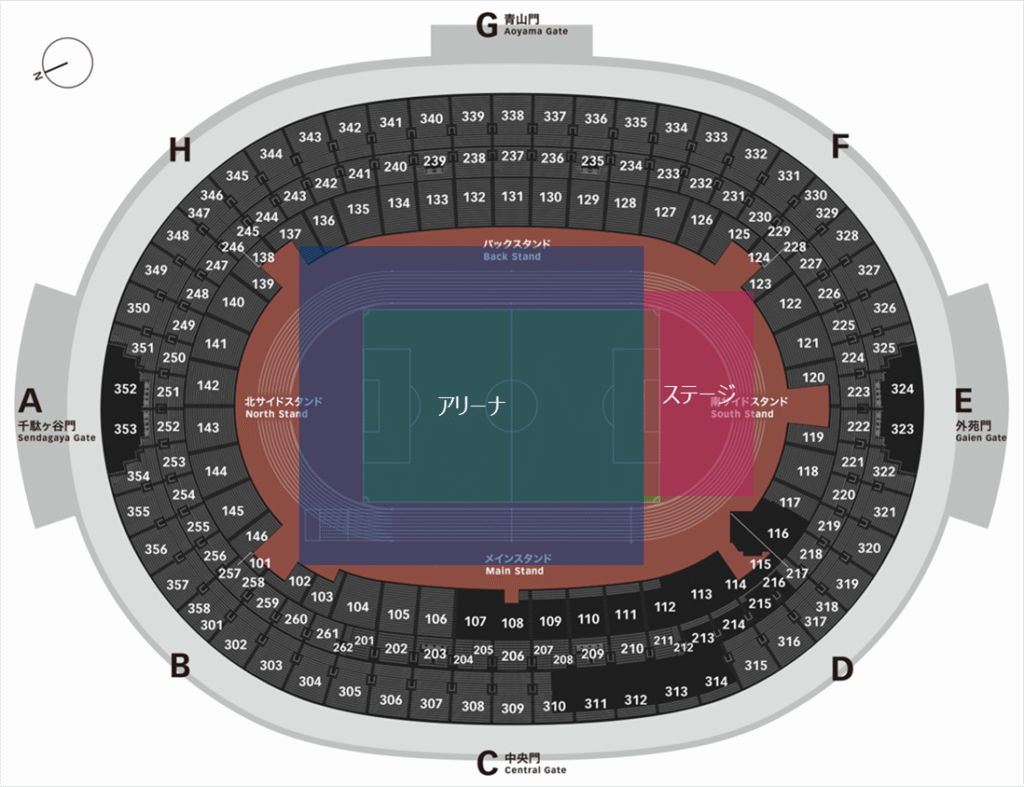 THE MUSIC STADIUM 2026の座席