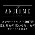 アンジュルム コンサートツアー2017春〜変わるもの 変わらないもの〜 セットリストまとめ