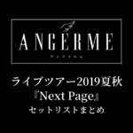 アンジュルム ライブツアー2019夏秋『Next Page』セットリストまとめ