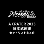 ハルカミライ A CRATER 2023 日本武道館公演 セットリストまとめ